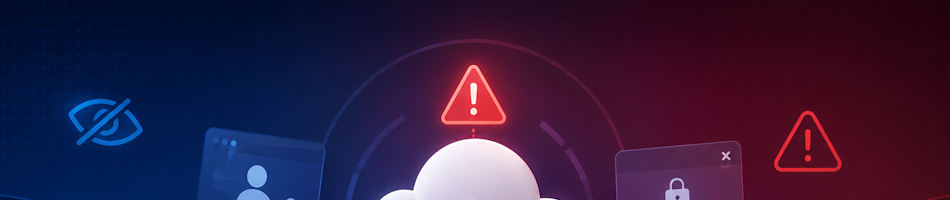 Cloud-only solutions dangers and risks illustration