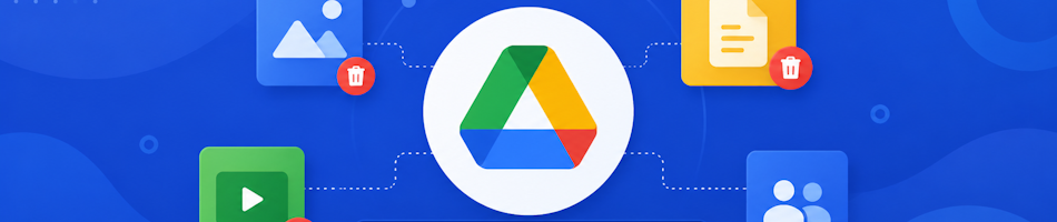 Clear Google Drive storage by emptying the bin to recover space