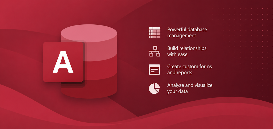 Microsoft Access database management system from Microsoft with relational database engine and development tools