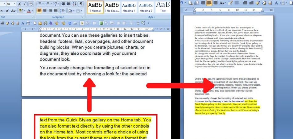 Microsoft Word Shrink to Fit feature for printing documents on one page