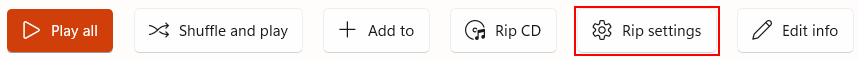 Rip Settings button screenshot